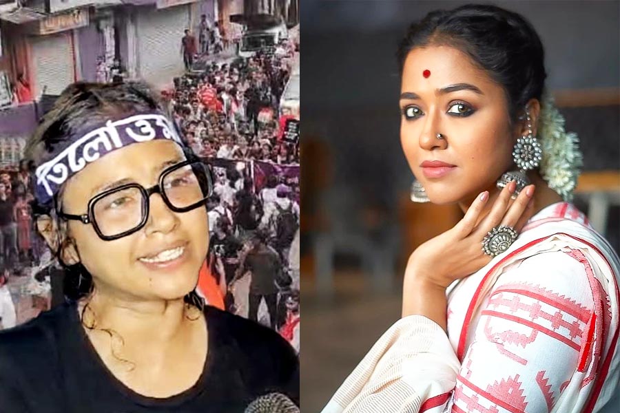 Amid RG Kar protest actress Sohini Sarkar promotes Puja collection, Netizen slams