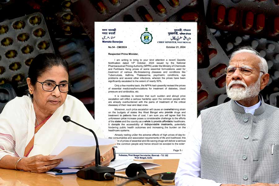 Mamata Banerjee writes to PM Modi over medicine price hike