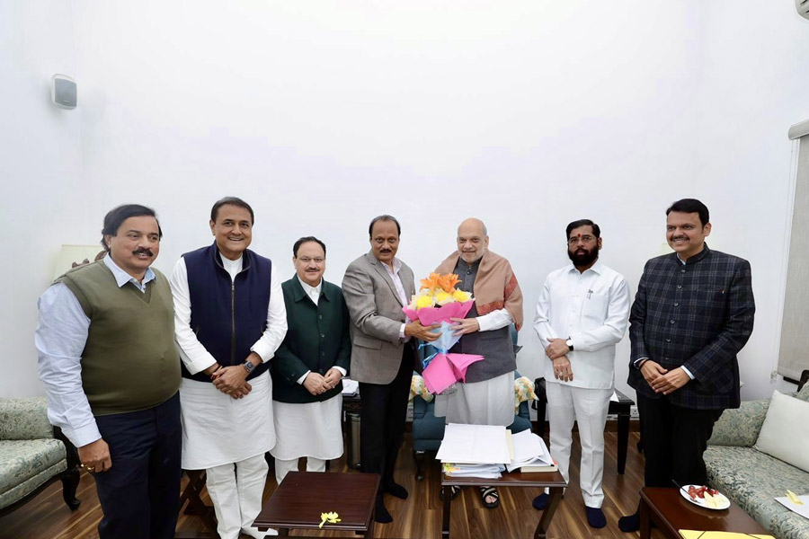 Maharashtra Assembly Election 2024: Devendra Fadnavis, Eknath Shinde and Ajit Pawar met Amit Shah