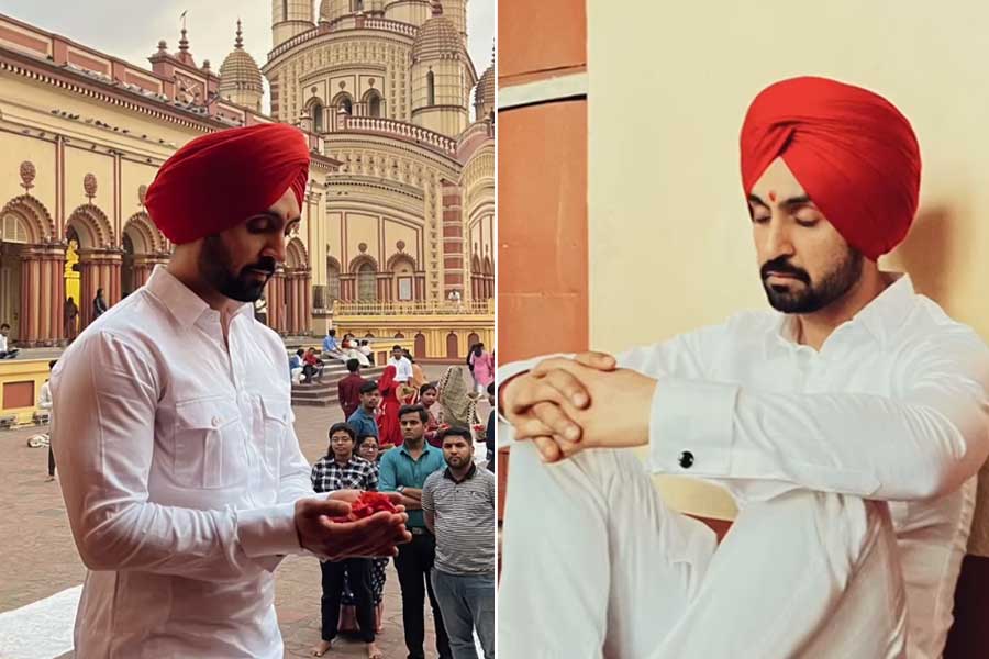Diljit Dosanjh visits Dakshineshwar Temple ahead of Kolkata concert