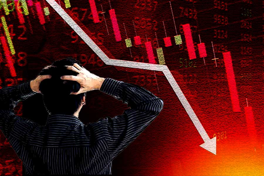 share market fall 1200 point after mondays long jump