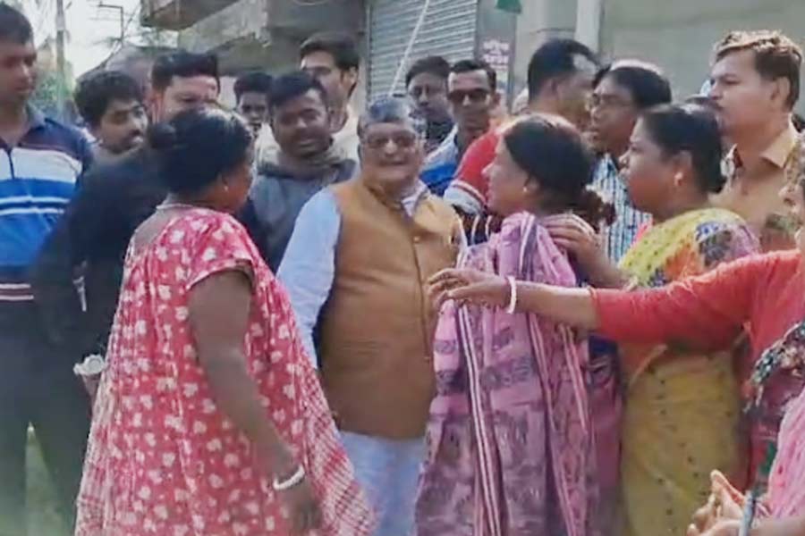 TMC MLA Asit Mazumder face of protests in Chinsurah