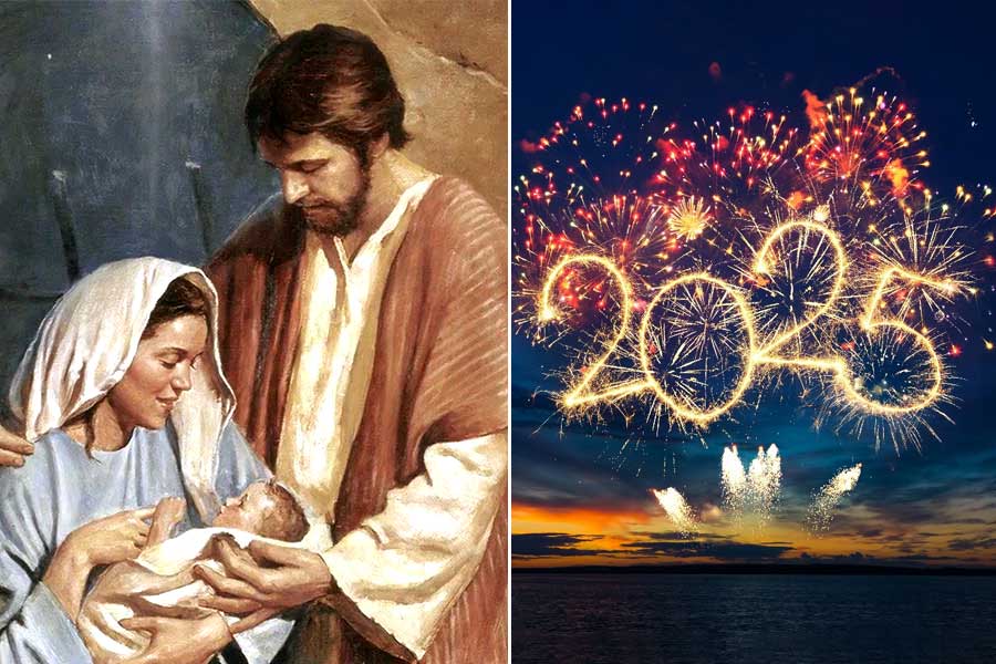 History of celebrating New Year after 8 days of Christmas