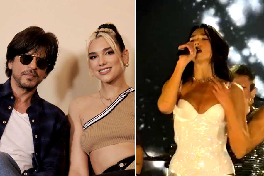Dua Lipa Performs To Levitating x Shah Rukh Khan's Woh Ladki Jo Mashup, see video