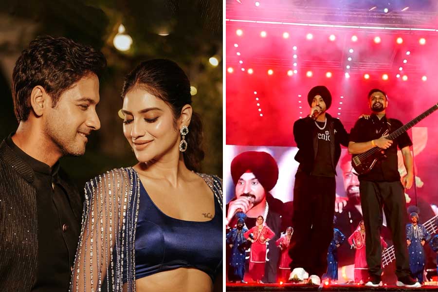 Nussrat Jahan and Yash Daasguptaa enjoyed Diljit Dosanjh Kolkata Concert