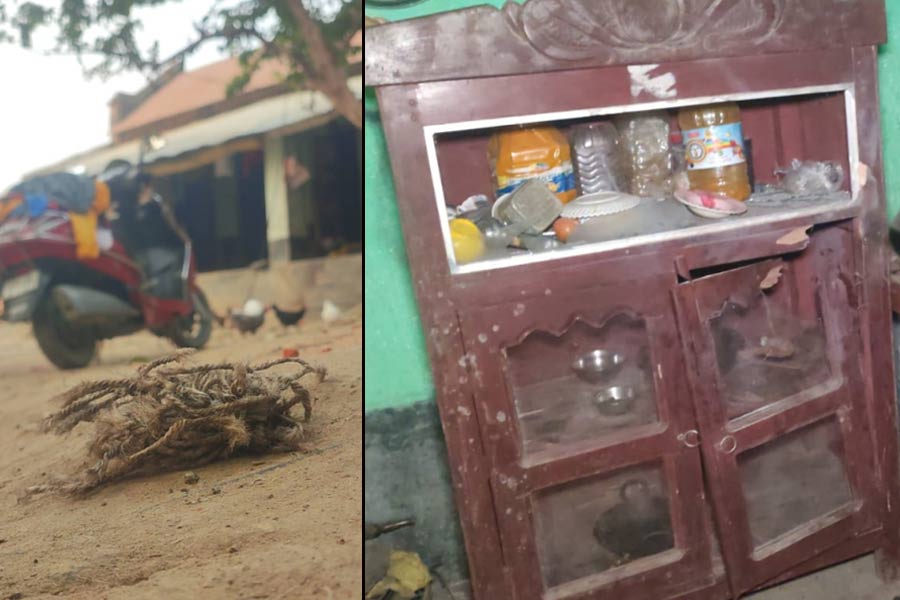 Brother allegedly booked for bombing into brother's house in Bolpur