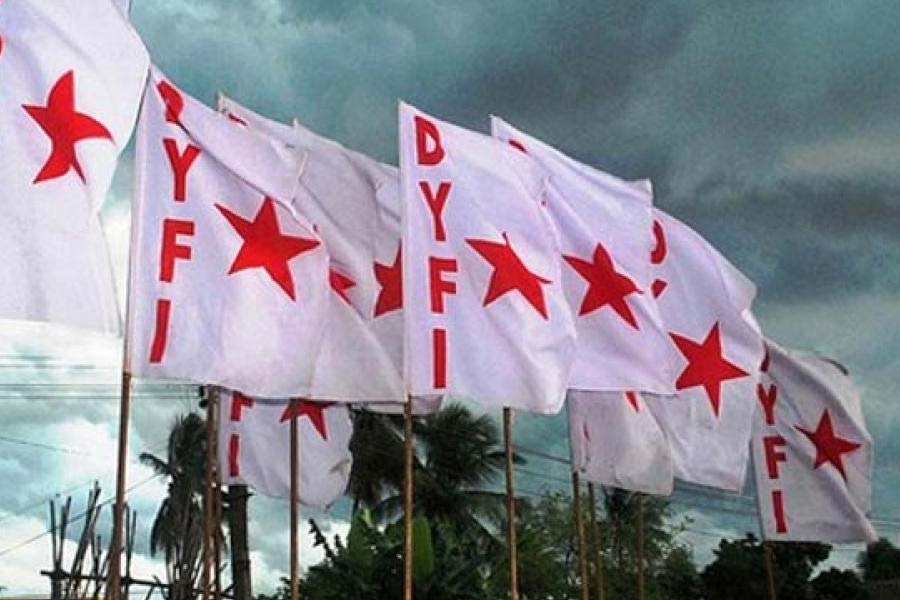 DYFI flags at temple festival in Kerala creates controversy