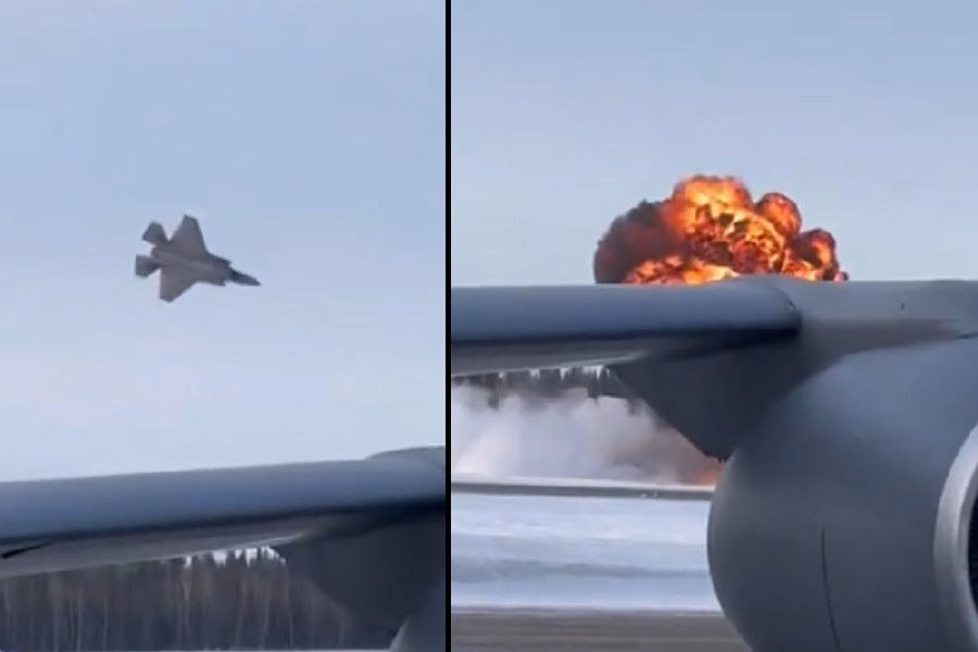 US fighter jet F-35 crashes at Eielson Air Force Base