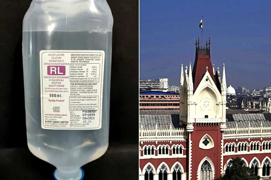 Two PIL filed in Calcutta HC regarding use of 'banned' Ringer Lactate saline in Medinipur Medical College