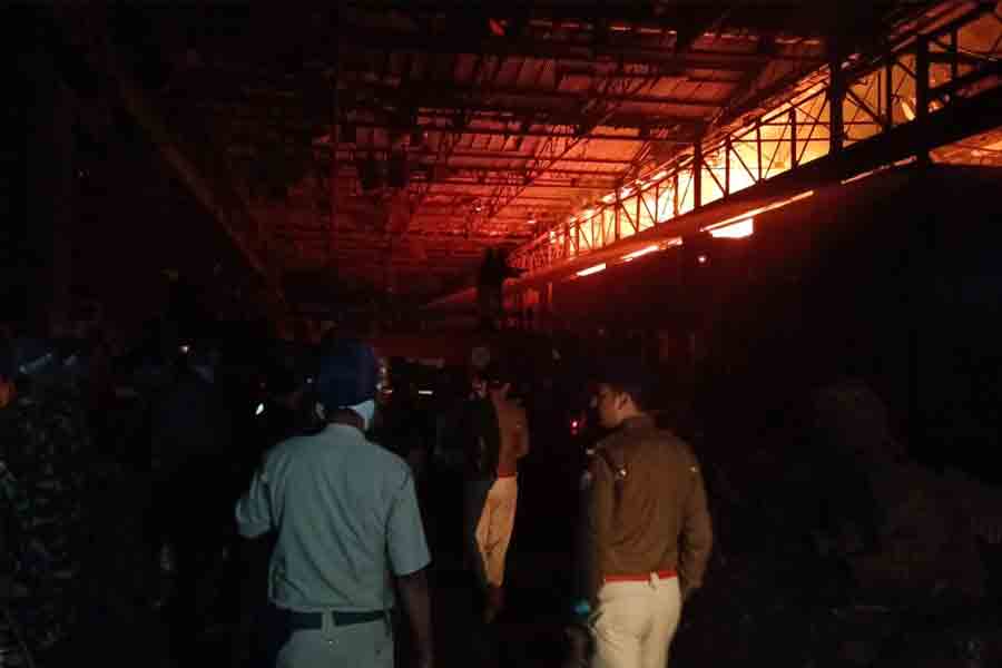 Burn Standard caught in Fire in Howrah