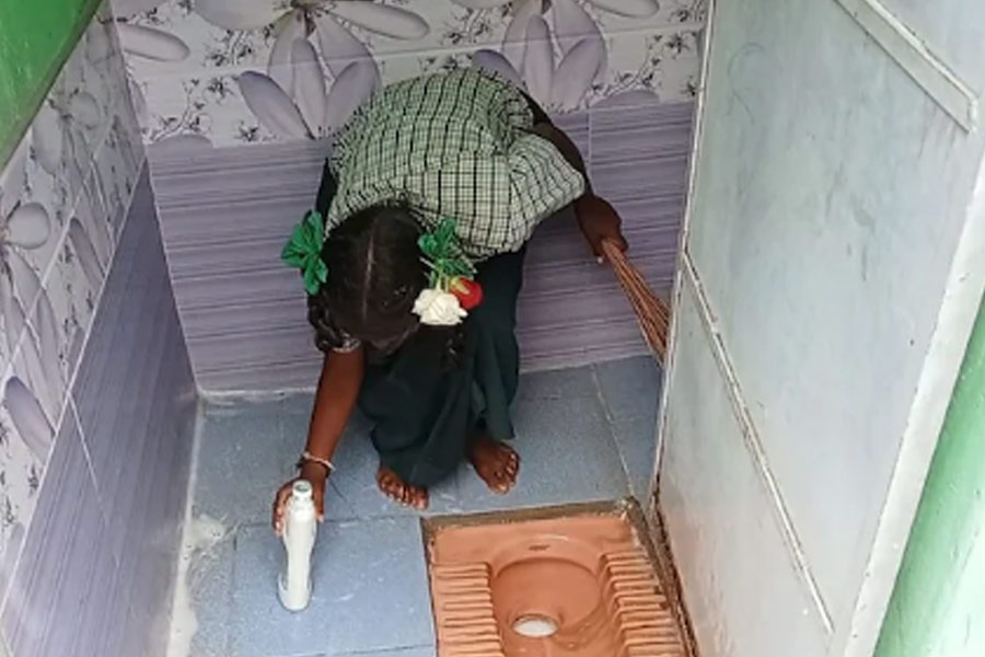 Tamil Nadu school principal suspended after video shows girl students cleaning toilets