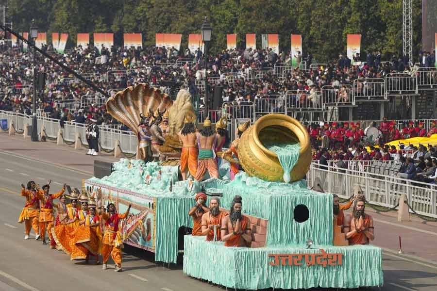The world is surprised to see the grandeur of Maha Kumbh on the Kartavya Path