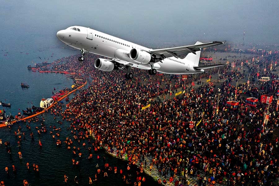 Maha Kumbh: Prayagraj airfares nearly 50,000 rupees ahead of ‘Mauni Amavasya’