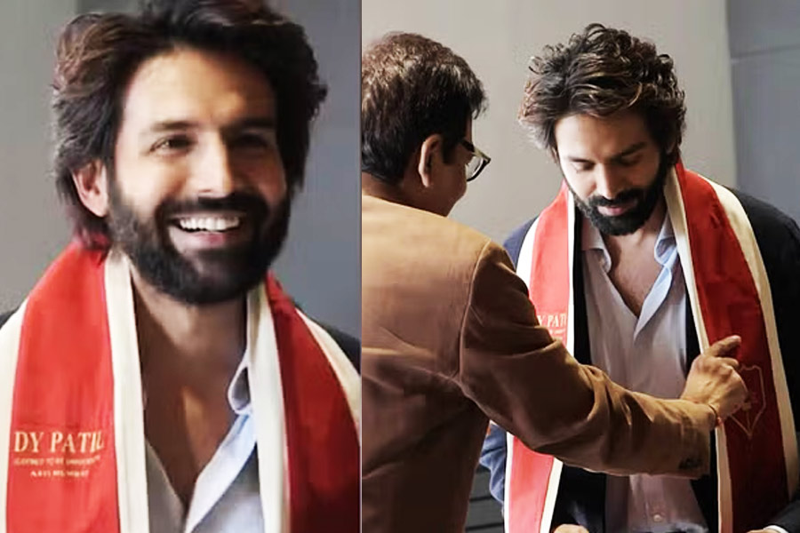 Kartik Aaryan receives engineering degree after over a decade, watch