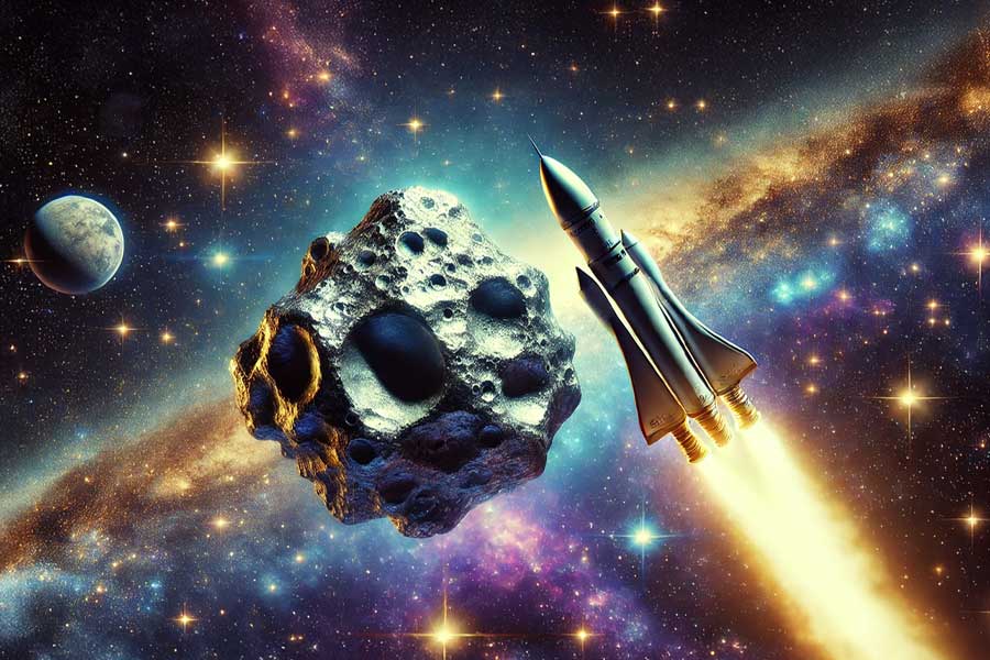 NASA sends falcon rocket to the asteroid '16 Sike' in search of valuable metals inside it