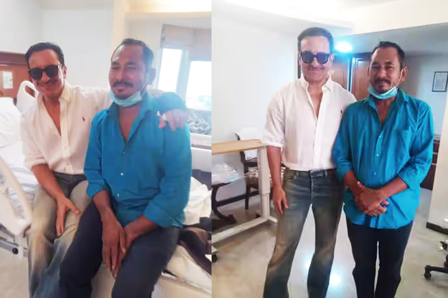 Saif Ali Khan hugs hero auto driver at hospital, mother Sharmila blesses him