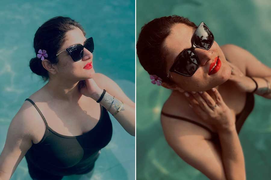 ‘দেখো আলোয় আলোয়…’, নতুন বছরে শান্তির খোঁজে শ্রাবন্তী