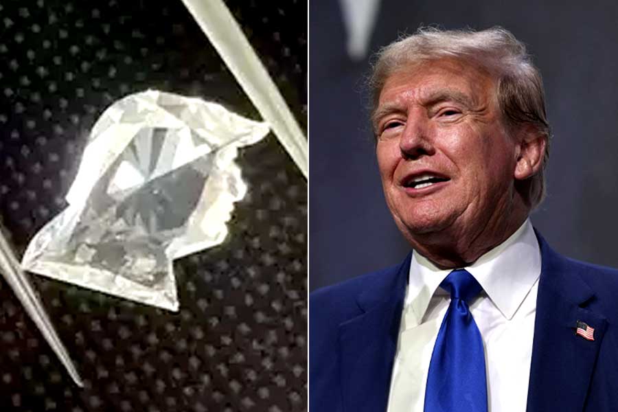 Surat Firm Creates Donald Trump's In Lab-Grown Diamond