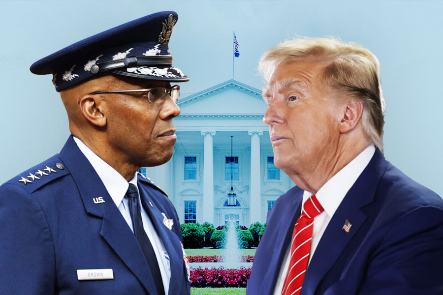 Donald Trump fired general Brown JR as chairman of the joint Chiefs of Staff