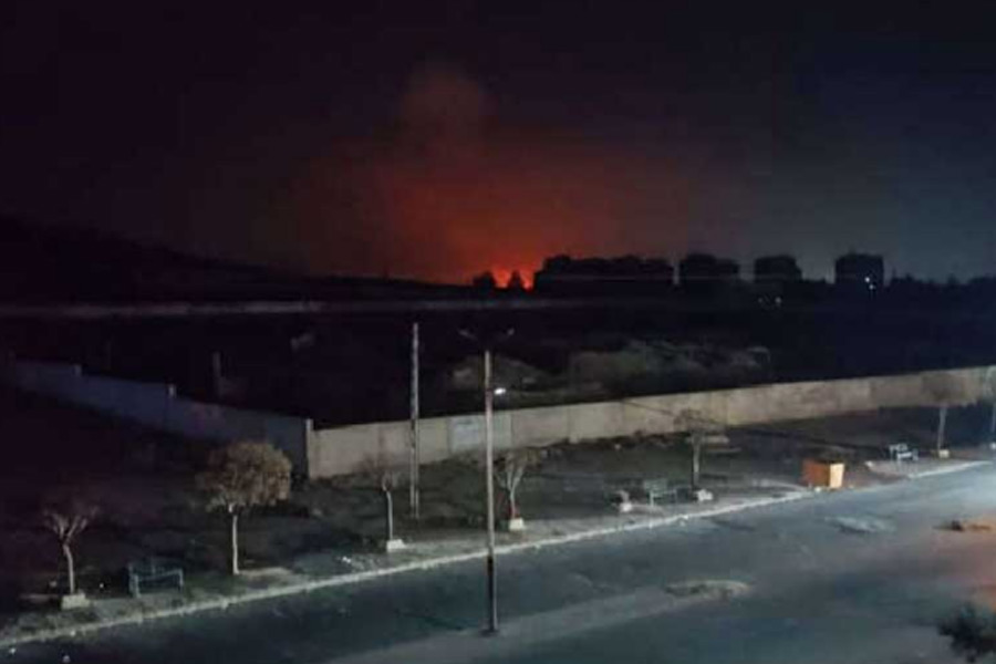Israel strikes military targets in southern Syria