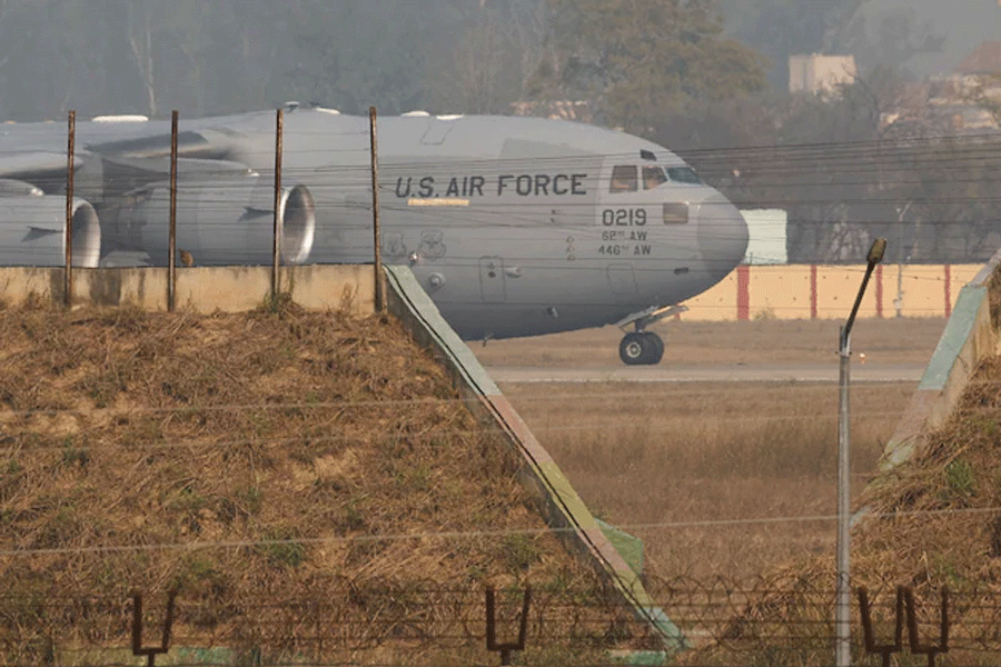 USA Plane With 3rd Batch Of Illegal Indian Immigrants Lands In Amritsar Airport