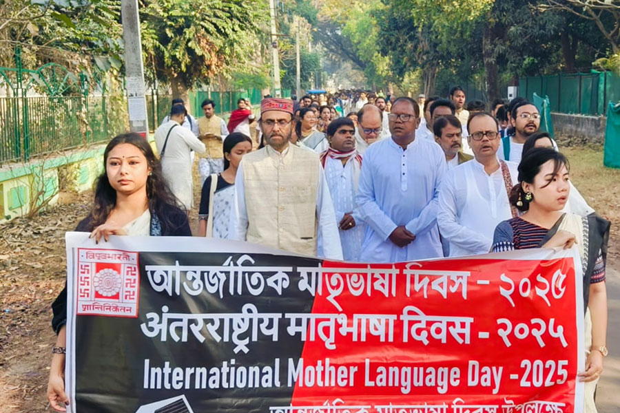 International Mother Language Day not celebrated Bangladesh Bhavan in Viswa Bharati University