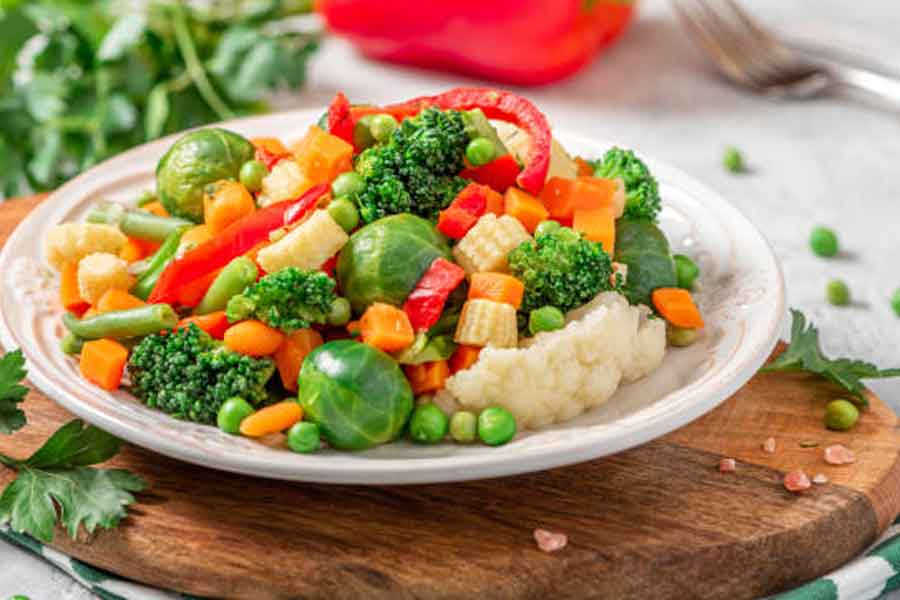 Daily eat boiled vegetabales for good health