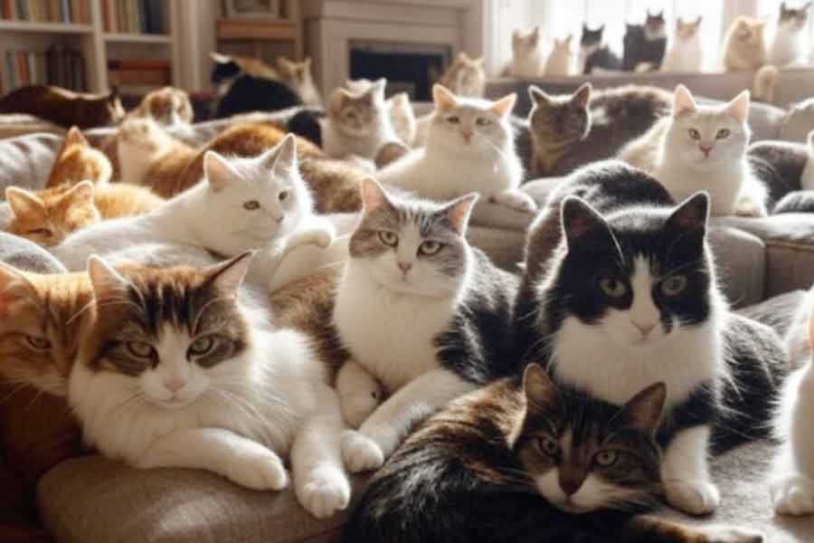300 Cats Found In Pune Apartment
