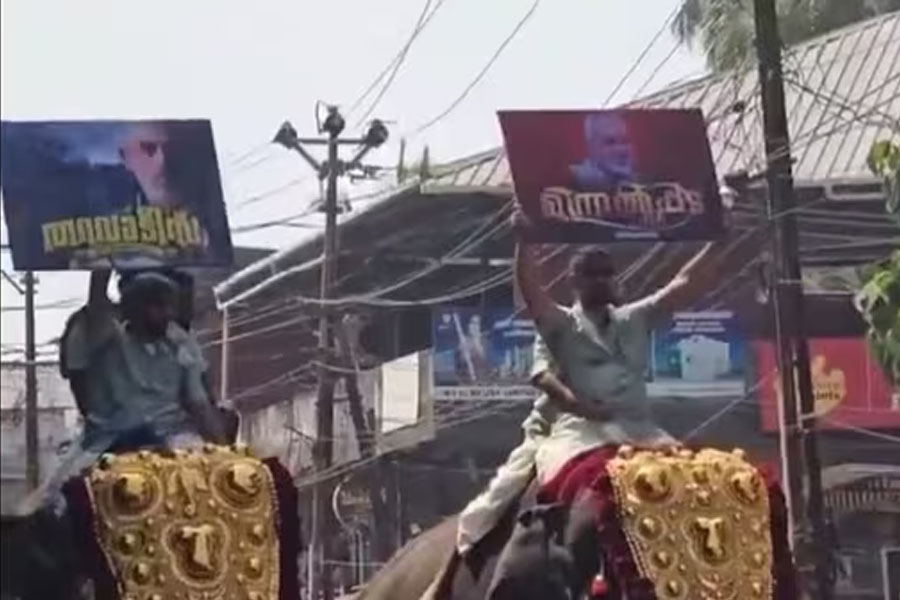 Hamas leaders photos seen in local festival in Kerala