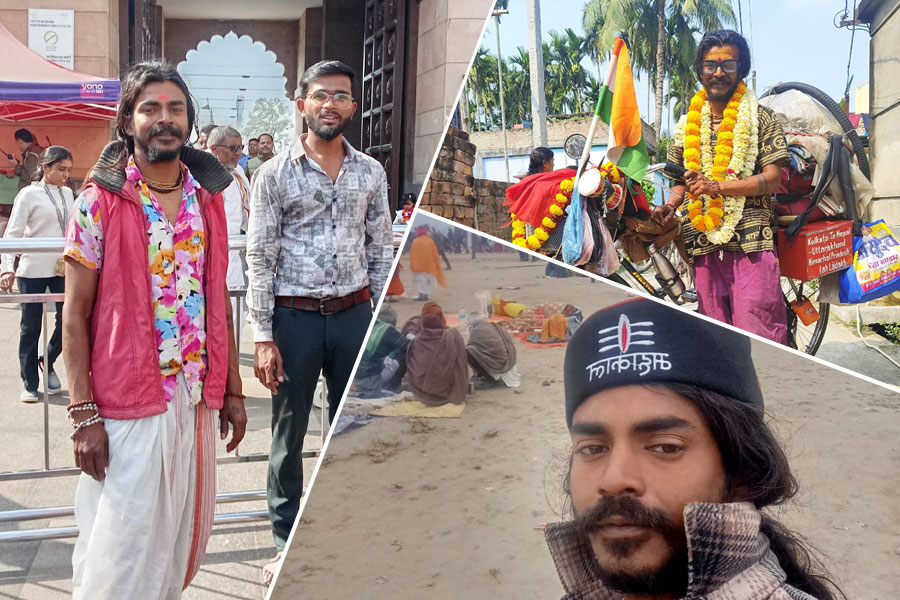 Man of Hooghly visited various pilgrimage sites of country by bicycle