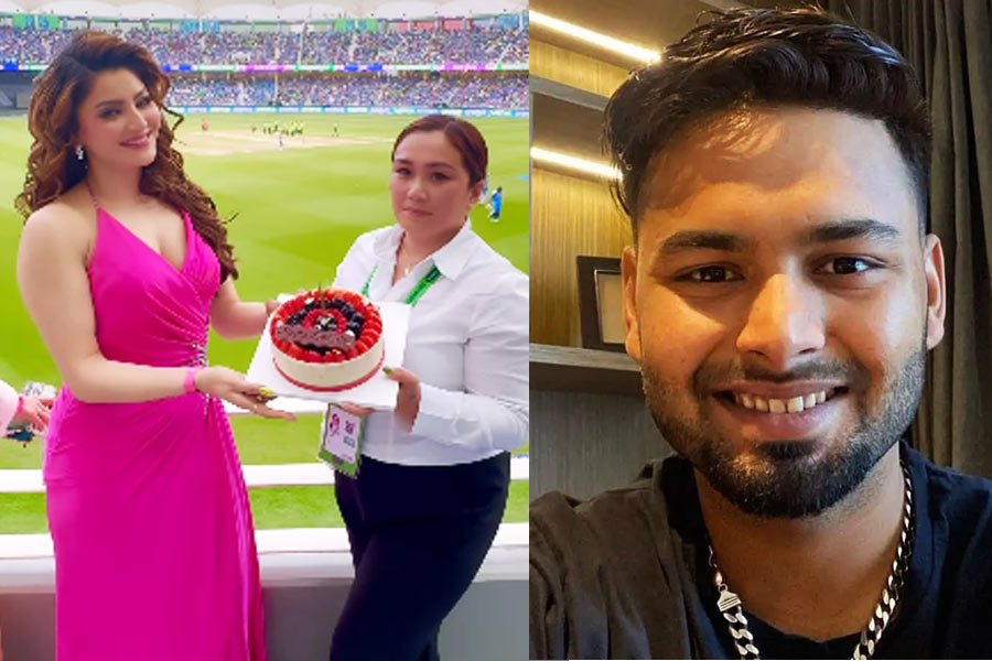Urvashi Rautela Gets A Sweet Surprise With Pre-Birthday Cake During India-Pakistan Match