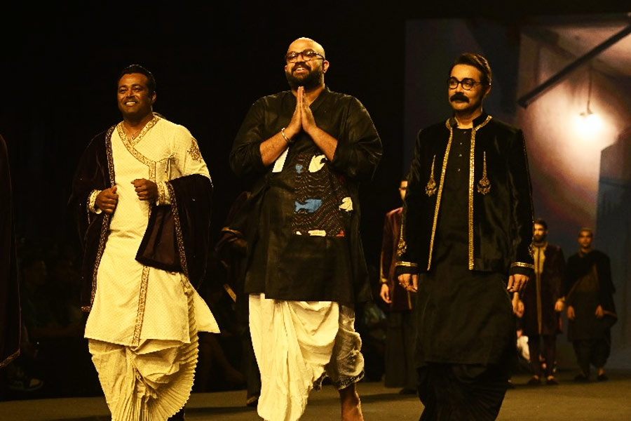 Fashion designer Abhishek Roy on Prosenjit Chatterjee's Ramp walk