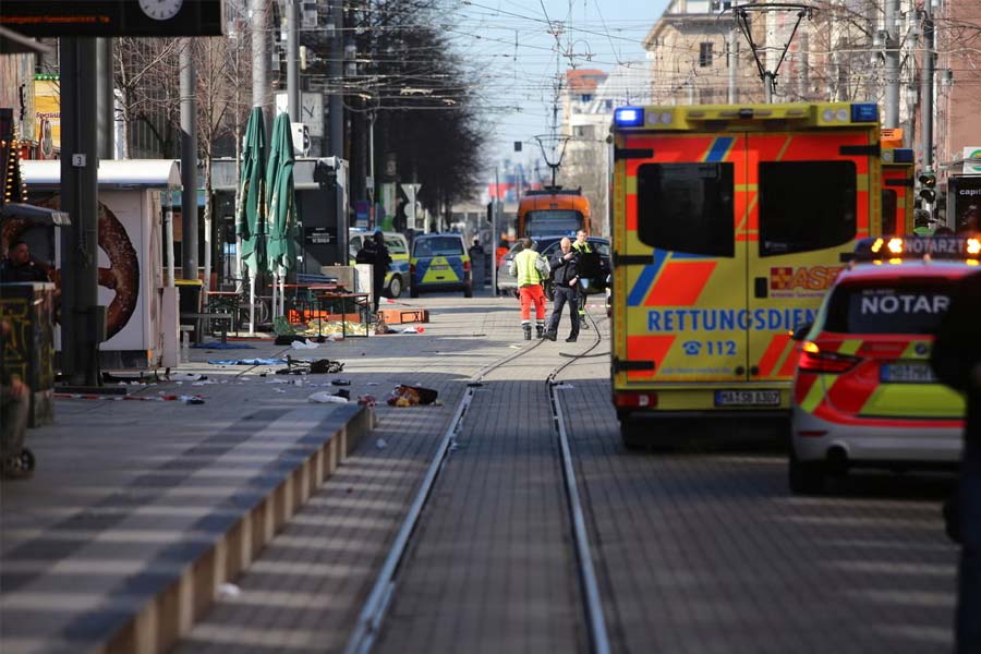 At least one dead’ and several injured after high-speed car ramming attack in Germany