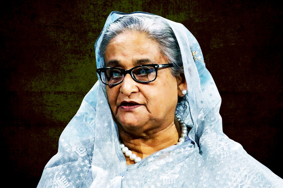 Seikh Hasina virtually spoke to party workers in Bangladesh