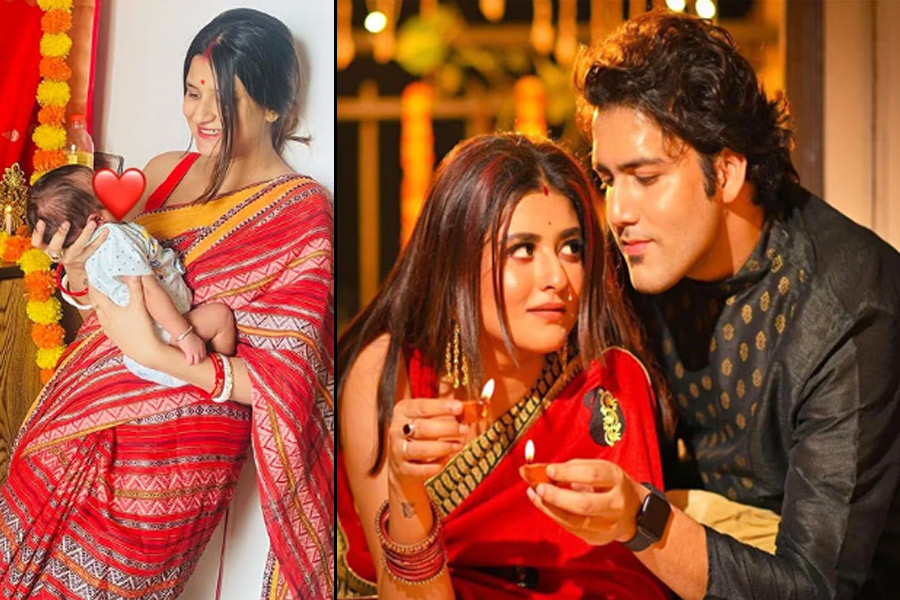 Rupsa Chatterjee is back in shooting floor with her baby boy