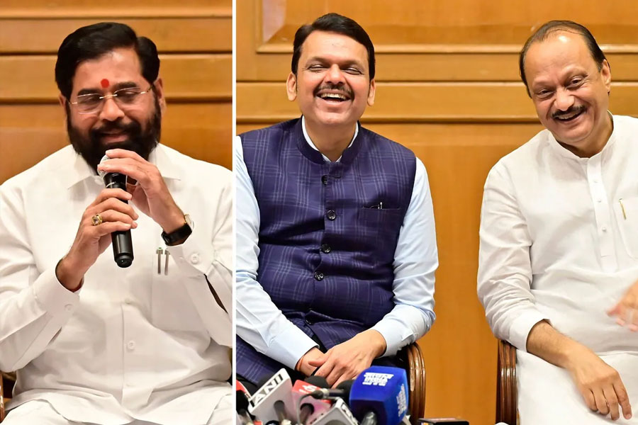 'Devendra Fadnavis and I switched roles, Ajit is fixed', Eknath Shinde jokes