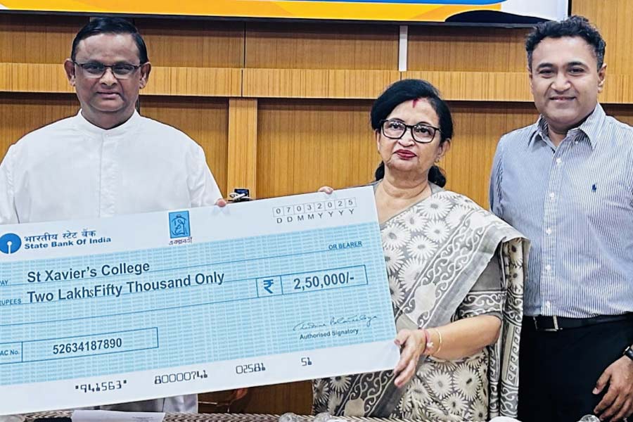 Chandrima Bhattacharya supports 50 girl students for the Hospitality Management Course conducted by St. Xavier’s College