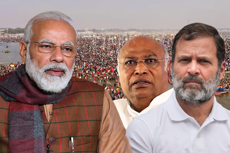 BJP vs Congress over Kumbh, Ram Temple event attendance