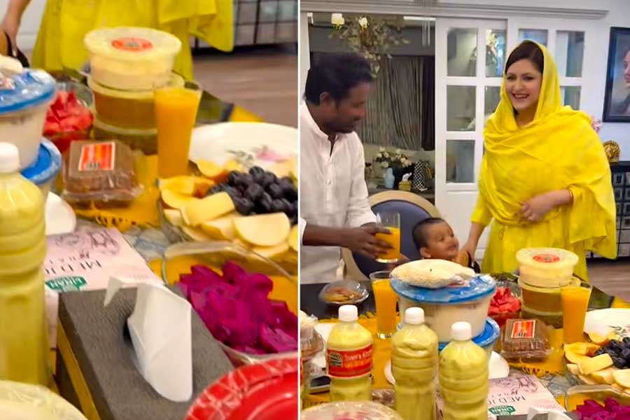 Pori Moni celebrates iftar party, shares video in facebook