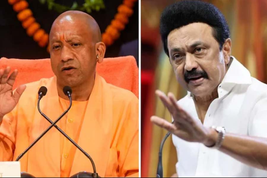 MK Stalin hits back Yogi Adityanath in language row