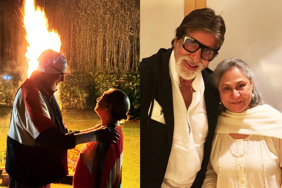 Amitabh Bachchan Adores Jaya Bachchan In Their Holi Celebration