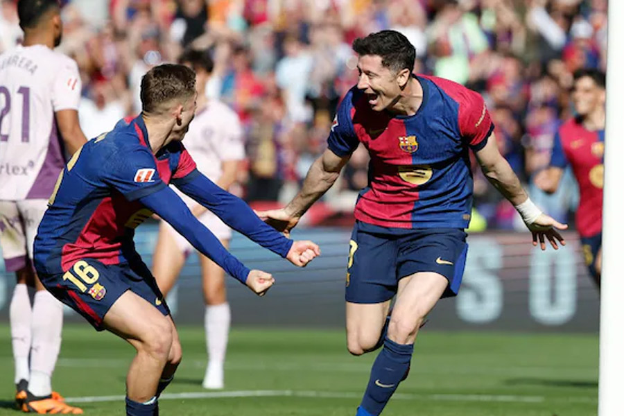 Barcelona beats Girona, stays on top on La Liga points table