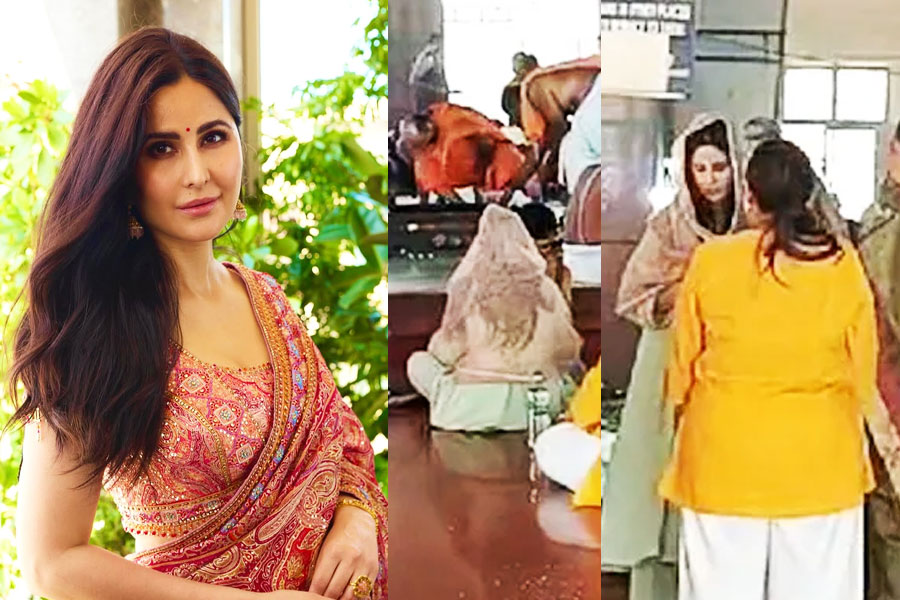 Katrina Kaif performs puja at Kukke Subramanya temple in Karnataka