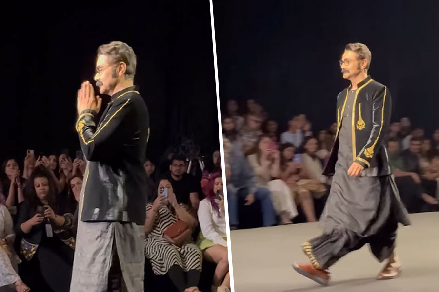 Prosenjit Chatterjee on walking the ramp for the first time