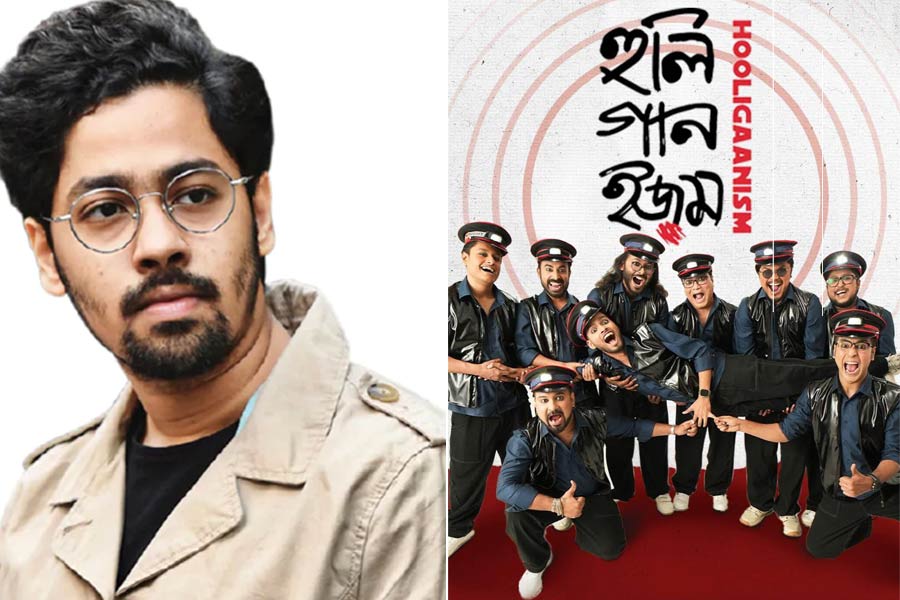 'Gundagiri' with songs by Anirban Bhattacharya! Riddhi caught it on camera