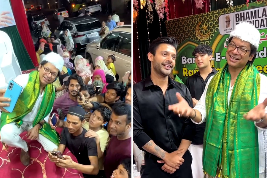 Singer Shaan attends Asif Bhamla’s Iftar party in Mumbai