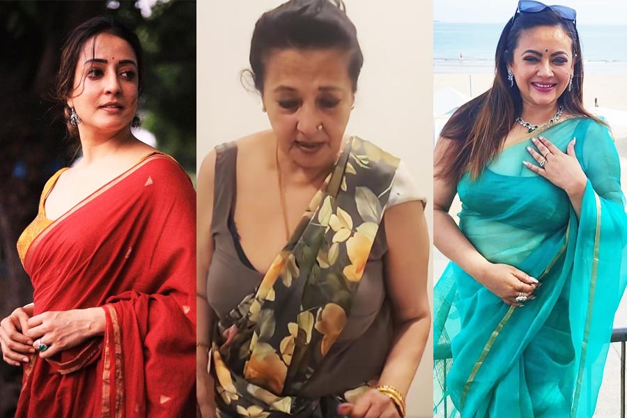 Moonmoon Sen helps Sreelekha Mitra to deckup her home, viral video