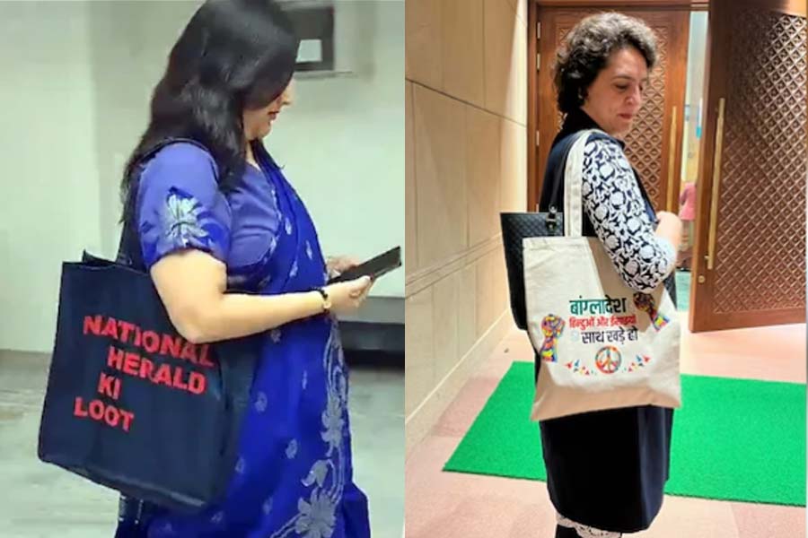 Bansuri Swaraj's 'National Herald ki Loot' bag targets Gandhis