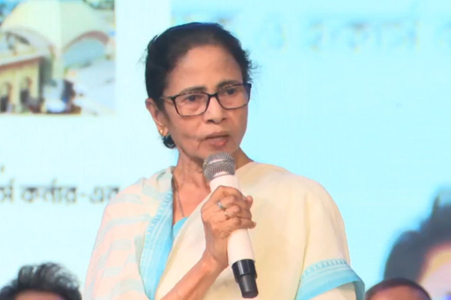 CM Mamata Banerjee is at Kalighat