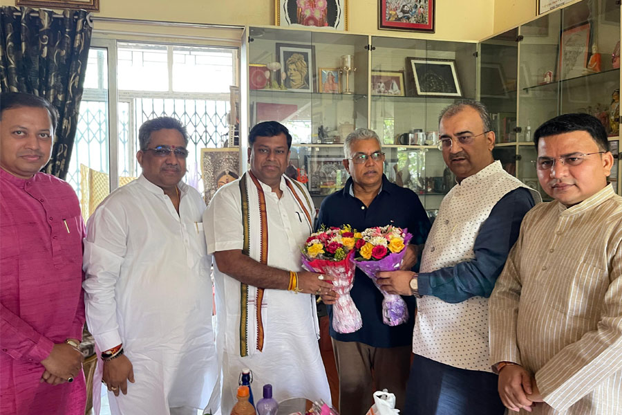Dilip Ghosh Wedding: Sukanta Majumdar is at BJP leader's house